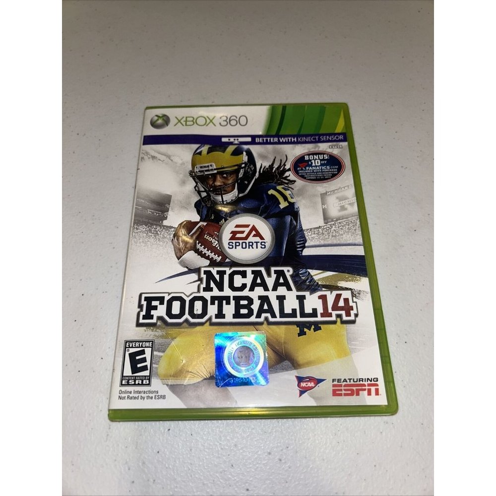 NCAA Football 14 (Xbox 360, 2013) Complete w/Inserts! Last year made